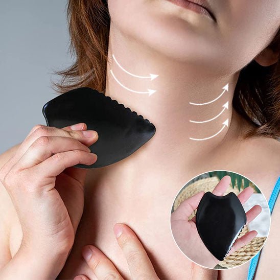 gua sha en pierre naturelle routine beaute