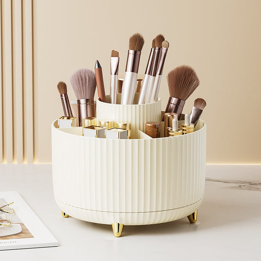 Organisateur maquillage beige