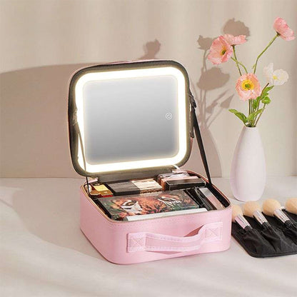 Trousse maquillage rose lumiere naturelle