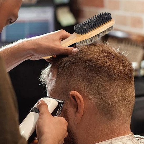 brosse à barbe sanglier premium routine grooming