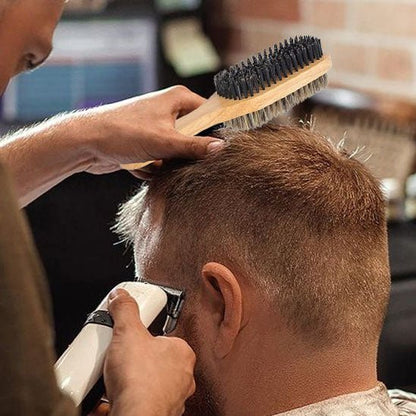 brosse à barbe sanglier premium routine grooming