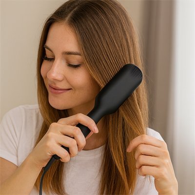 Brosse lissante chauffante lissage rapide