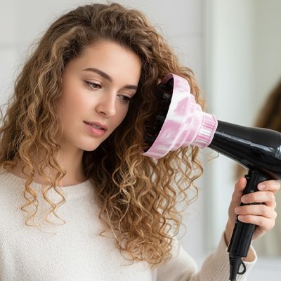 diffuseur seche cheveux anti frisottis boucles definies