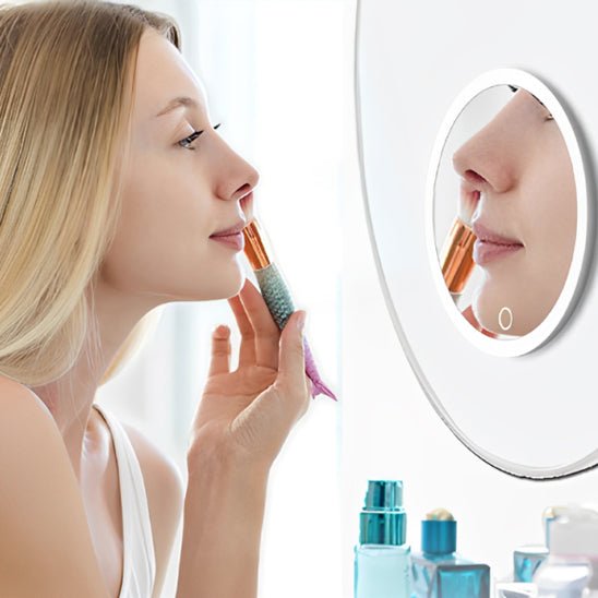 Miroir maquillage LED 10x | Lumière réglable - SkinSooBeauty