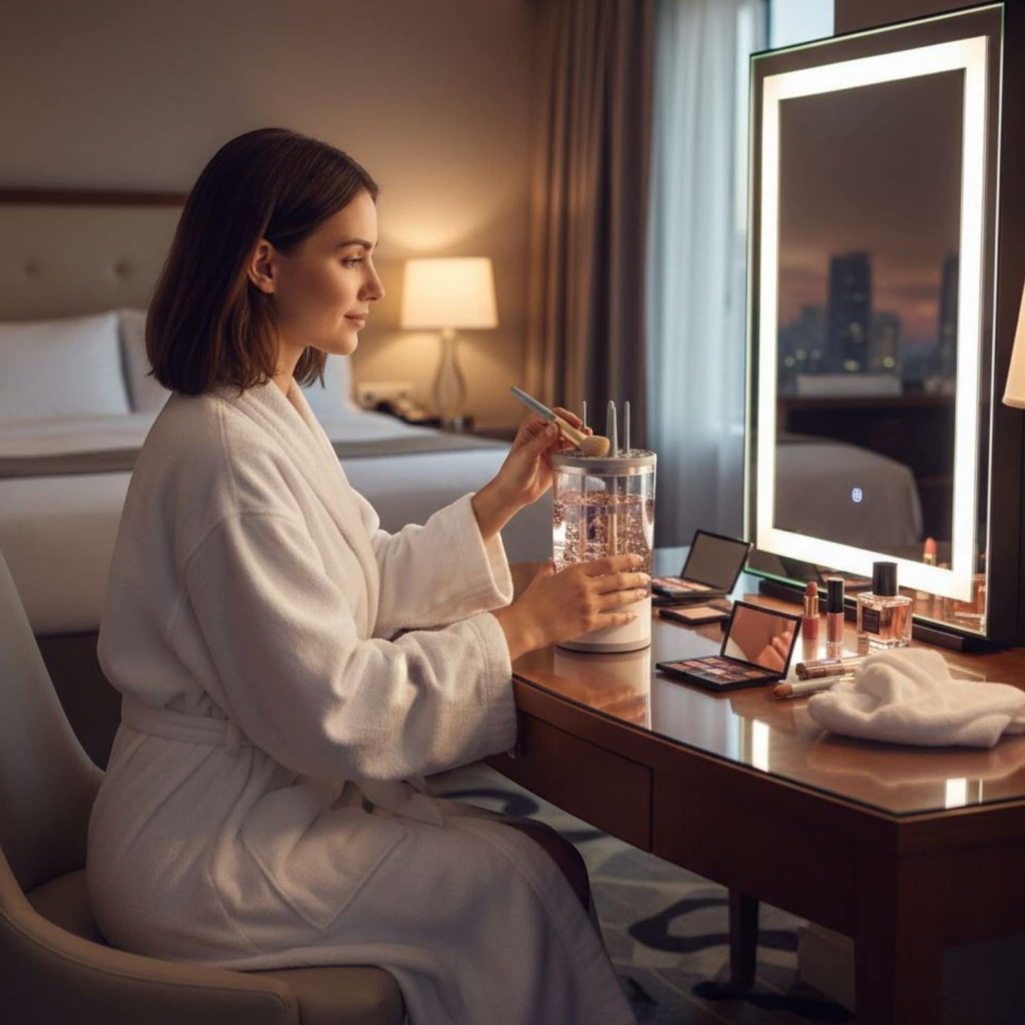 Nettoyeur pinceau maquillage | UltraNet - SkinSooBeauty