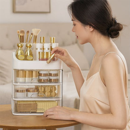 Organisateur maquillage acrylique transparent | Clarity - SkinSooBeauty