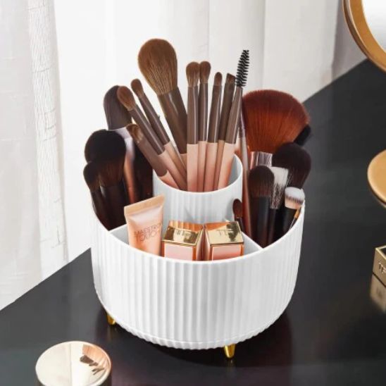 organisateur maquillage rotatif 360° harmonie visuelle