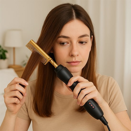 Peigne chauffant LissExpress effet naturel