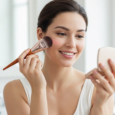 Pinceau blush professionnel utilisation facile