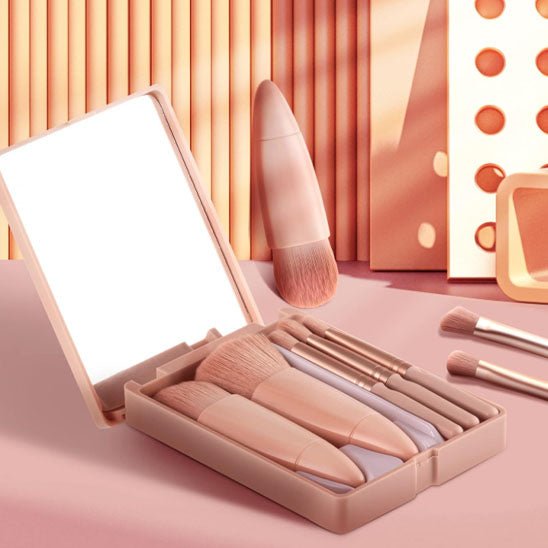 set pinceaux maquillage de voyage routine beaute