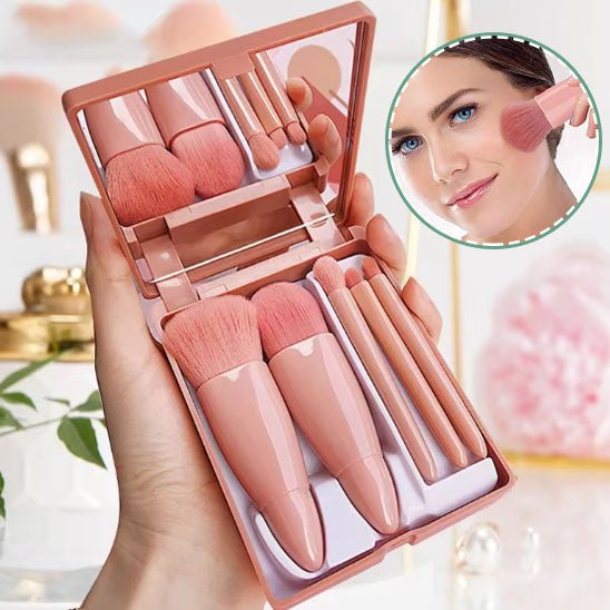 set pinceaux maquillage de voyage application facile