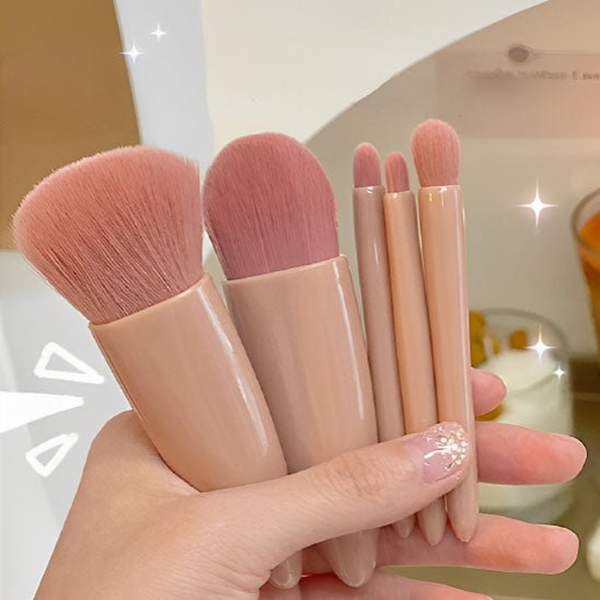 set pinceaux maquillage de voyage fibres douces