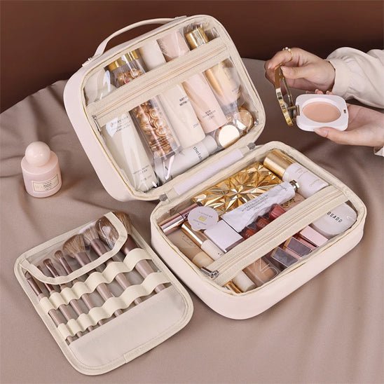 Trousse de toilette femme | Élégance Multi - Compartiments - SkinSooBeauty