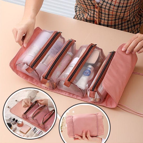 trousse de toilette voyage multipoches format compact